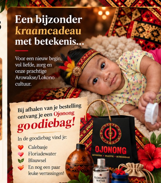 Ojonong kraamcadeau en goodiebag met culturele details